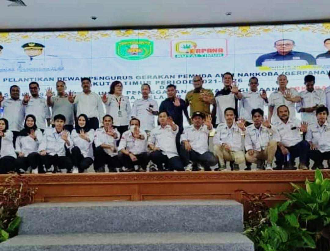 Pengurus Gerpana Kutim Resmi Dikukuhkan Kasmidi Bulang Narkoba