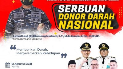 KNPI Kutim Ajak Masyarakat Donor Darah di Mako Lanal Sangatta