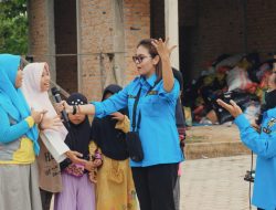 KNPI Kutim Peduli, Beri Trauma Healing Anak Pesantren Daarush Sholah Pasca Kebakaran