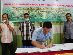 Pengembangan Sawit Rakyat Berkelanjutan di Wahau-Kongbeng, 6 Koperasi Tandatangani MoU dengan UPT P4, DSNG, dan GIZ