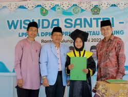 Joni Hadiri Wisuda Santri LPPTKA DPK BKPRMI di Rantau Pulung