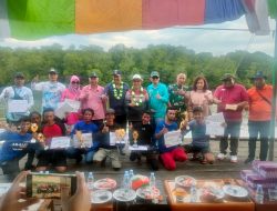 Danramil 0909-02 Sangkulirang Hadiri Acara Lomba Perahu Ketinting Muara Dalam Rangka Memperingati HUT RI Ke 77 