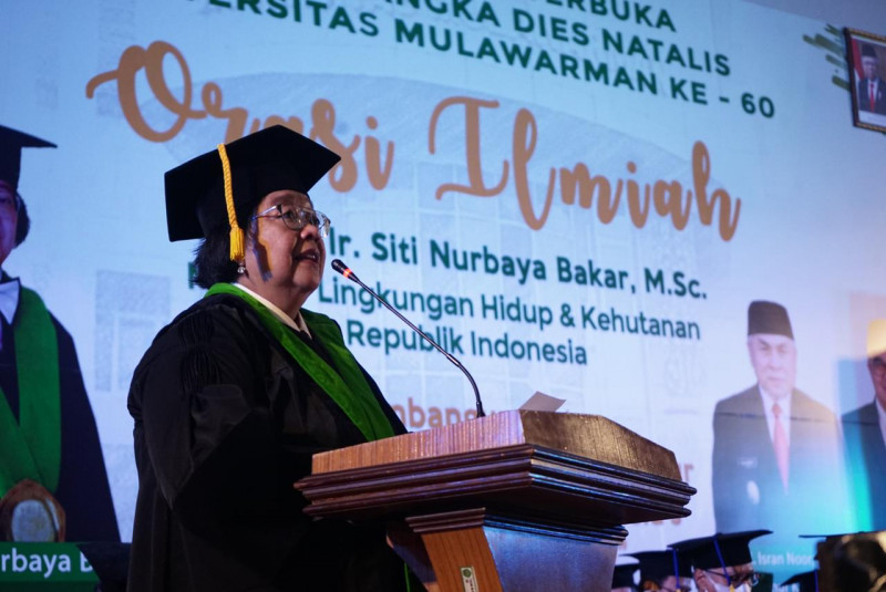 Orasi Ilmiah, Menteri LHK Tegaskan IKN Tidak Akan Rusak Hutan Alam