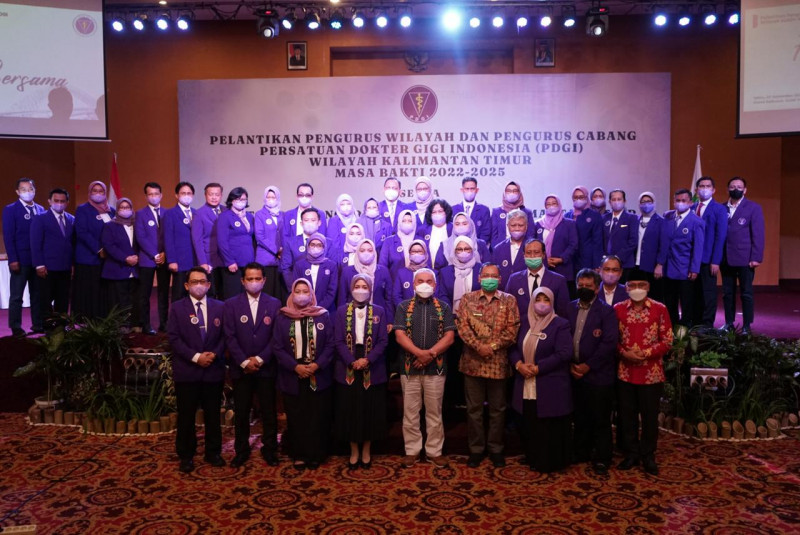 PDGI Kaltim 2022-2025 Dilantik, Isran Berikan Arahan