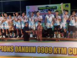 Ayris Bontang Juara Setelah Taklukkan Tim Kodim 0909/KTM di Final Turnamen Voli Dandim Cup 2023