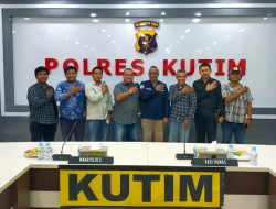 AJKT Hadiri Vidcon di Polres Kutim