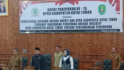 Sah, Kutim Akhirnya Miliki Perda Perlindungan Perempuan