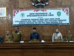 Sempat Tertunda, DRPD Kutim Langsungkan Paripurna Penyampaian Pandangan Umum Fraksi Tentang Rancangan KUA-PPAS 2024