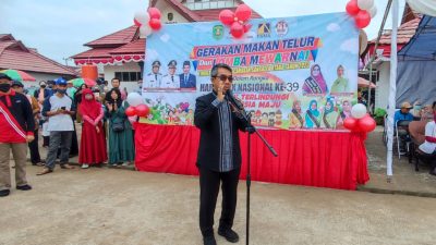 Gerakan Makan Telur dan Lomba Mewarnai Memberi Warna Pada Peringatan HAN Ke-39 Di Sangatta Utara