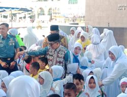 2285 Murid TK Sangut dan Sangsel Simulasi Haji di Masjid Al-Faruq