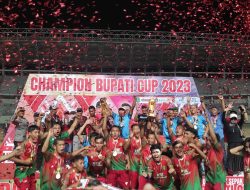 Turnamen Sepak Bola Bupati Cup 2023 Resmi Ditutup