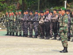 Upacara Peringatan HUT Ke 78 TNI di Kodim 0909/KTM, Danlanal Sangatta Sampaikan Amanat Panglima TNI