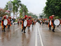 Sekkab Kukar Lepas Kirab Drumband GSCL Latsitarda Nusantara 2024