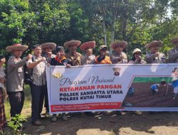 Kolaborasi Polsek Sangatta Utara dan Masyarakat Dorong Ketahanan Pangan di Kutai Timur