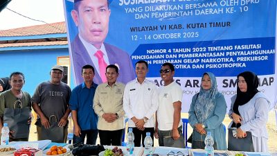 Agus Aras Sosialisasikan Perda Nomor 4 Tahun 2022, Ajak Warga Kutim Perangi Narkoba 