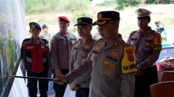 Kapolres Tinjau Pos Pengamanan di Teluk Pandan, Pastikan Mudik Lebaran Aman dan Lancar