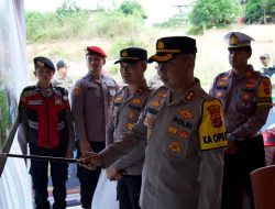 Kapolres Tinjau Pos Pengamanan di Teluk Pandan, Pastikan Mudik Lebaran Aman dan Lancar