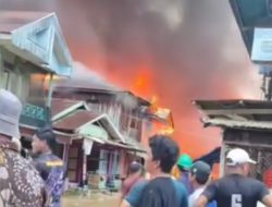 Kebakaran Hebat di Batu Ampar Kutim, 75 Rumah Warga Dilalap Si Jago Merah