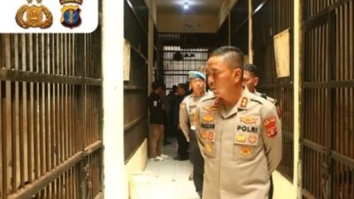 Kapolres Kutim Sidak Ruang Tahanan, Pastikan Kondisi Tahanan Terjaga dengan Aman