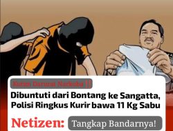 Penangkapan Kurir Narkoba di Sangatta Tuai Sorotan, Siapa Aktor Dibalik Peredaran 11 Kg Sabu Bontang-Kutim?
