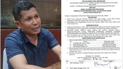 Validasi Calon Ketua Kadin Kutim: Hanya 1 yang Lolos Verifikasi, 2 Peserta Tak Penuhi Syarat